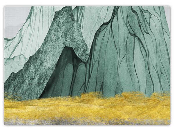 Obraz - Emerald Mountains N⁰3 (70x50 cm)