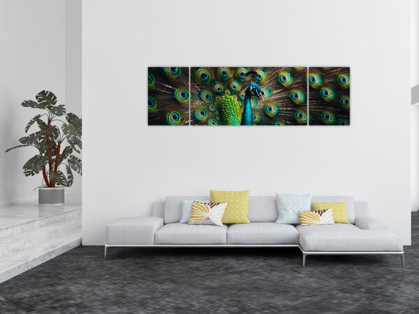 Obraz – Paw (170x50 cm)