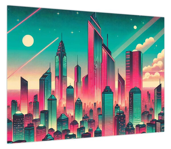 Obraz – Metropolia w stylu pop-art (70x50 cm)