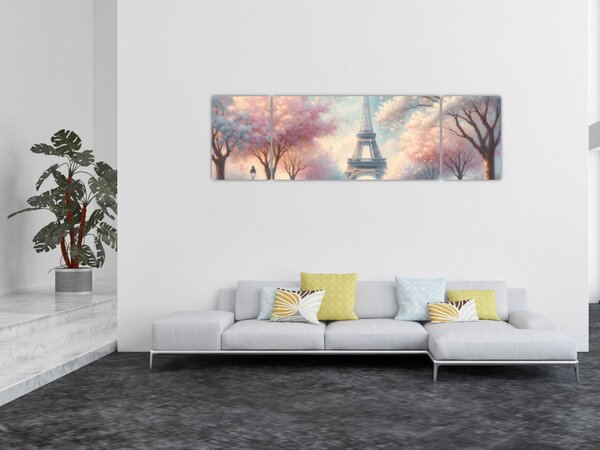Obraz – Wiosna w Paryżu (170x50 cm)
