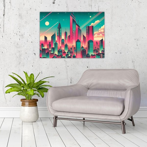 Obraz – Metropolia w stylu pop-art (70x50 cm)