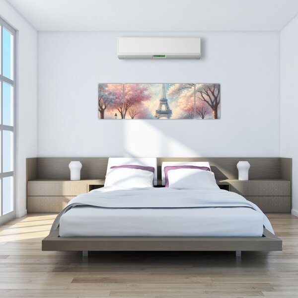 Obraz – Wiosna w Paryżu (170x50 cm)
