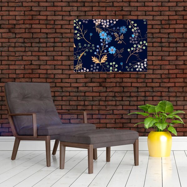 Obraz - Jesienne kwiaty (70x50 cm)