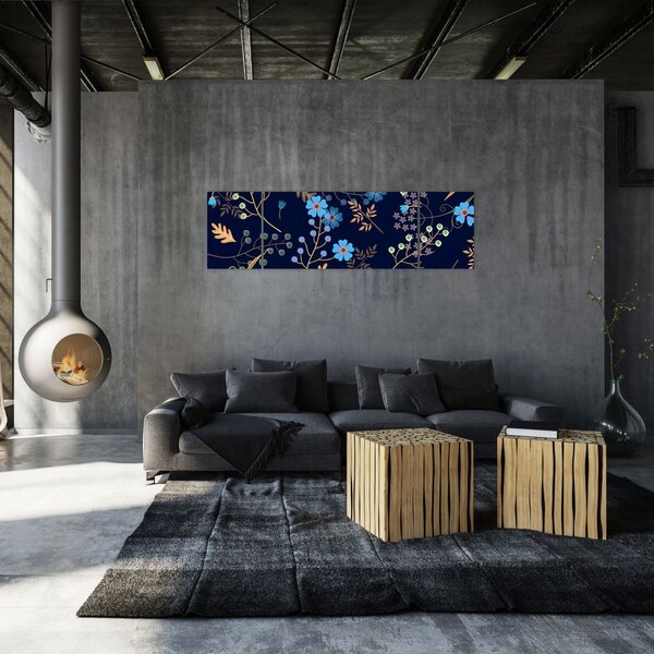 Obraz - Jesienne kwiaty (170x50 cm)