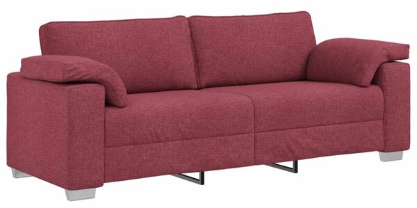 Sofa czerwone wino 219 x 77 x 82 cm tkanina