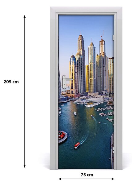 Fototapeta samoprzylepna na drzwi Zatoka Dubaj