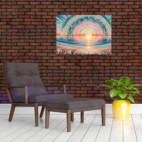 Obraz – Mozaika zachodzącego słońca (70x50 cm)