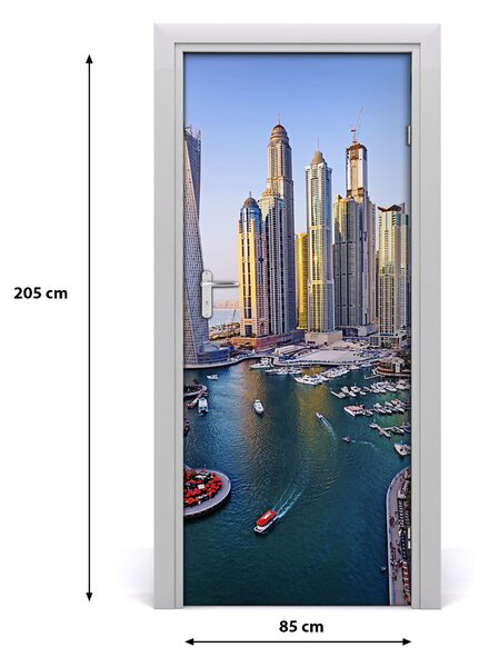 Fototapeta samoprzylepna na drzwi Zatoka Dubaj