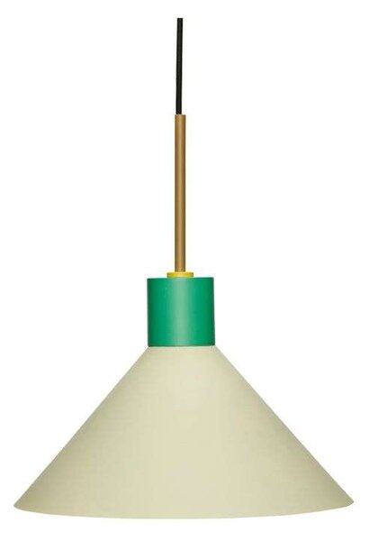 Hübsch - Lampa Wisząca Ø35 Brown/Green/Orange Hübsch