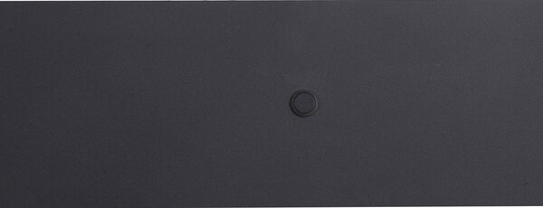 Nowoczesny czarny kinkiet dwupunktowy z LED, podświetleniem i USB-C - Longly
