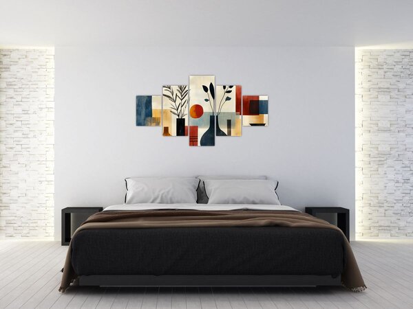 Obraz - Kubistyczne wazony (125x70 cm)