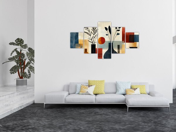 Obraz - Kubistyczne wazony (125x70 cm)