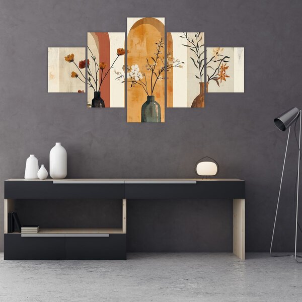 Obraz - Wazony w łukach (125x70 cm)