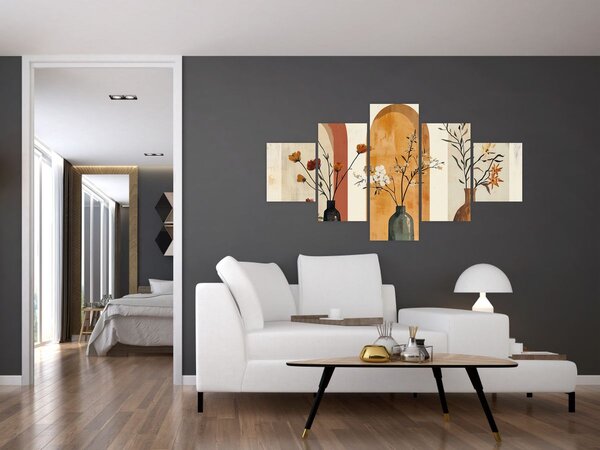 Obraz - Wazony w łukach (125x70 cm)