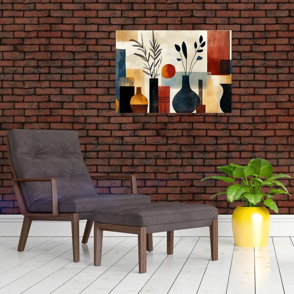 Obraz - Kubistyczne wazony (70x50 cm)
