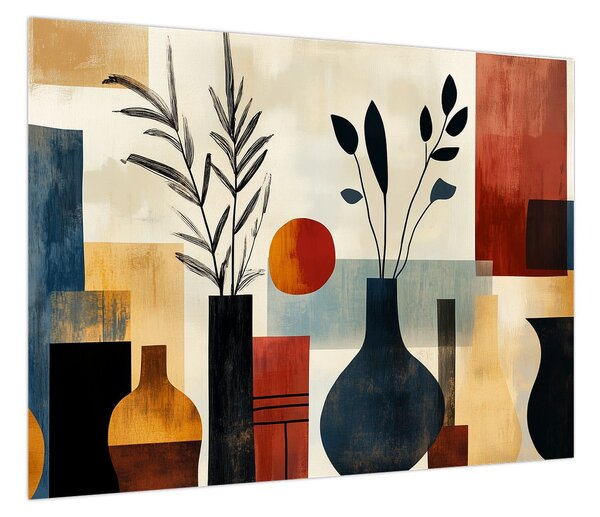 Obraz - Kubistyczne wazony (70x50 cm)