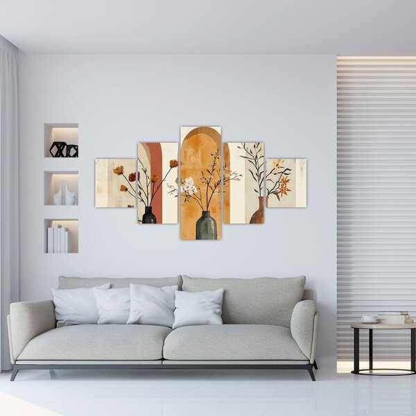 Obraz - Wazony w łukach (125x70 cm)