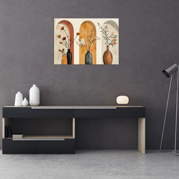 Obraz - Wazony w łukach (70x50 cm)