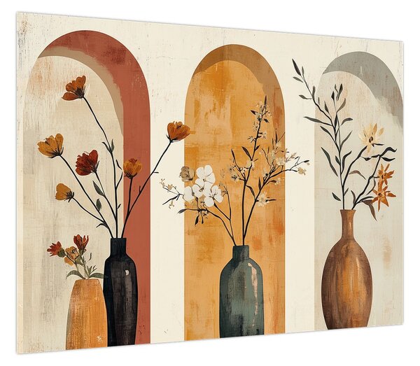 Obraz - Wazony w łukach (70x50 cm)