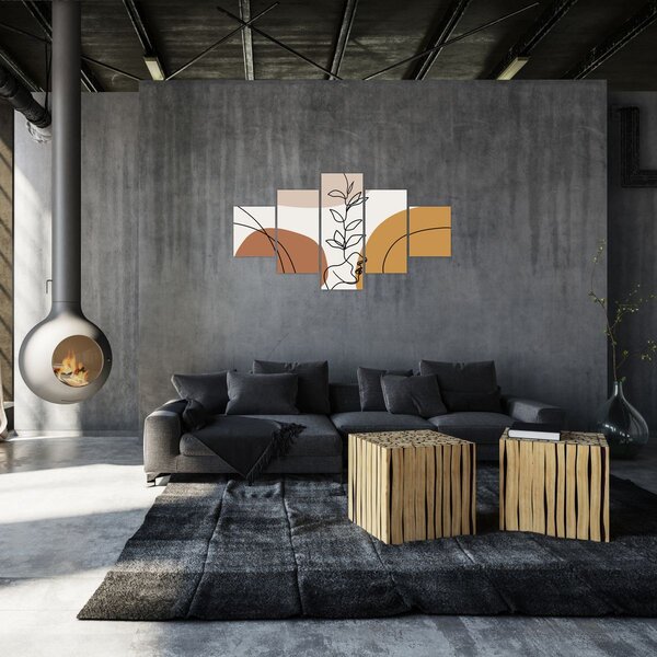 Obraz - Kształty Boho (125x70 cm)