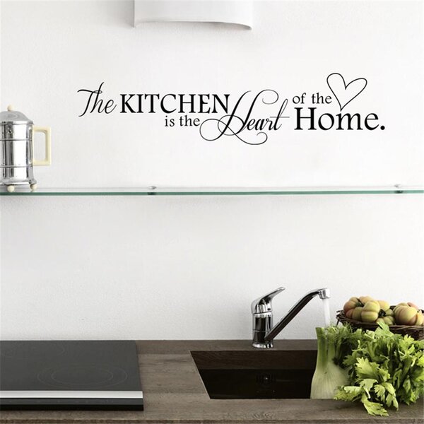 PIPPER | Naklejka na ścianę "Kuchnia to serce domu" 66x15 cm