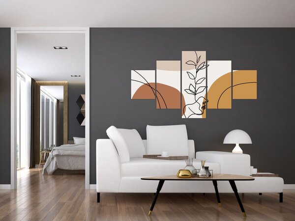 Obraz - Kształty Boho (125x70 cm)