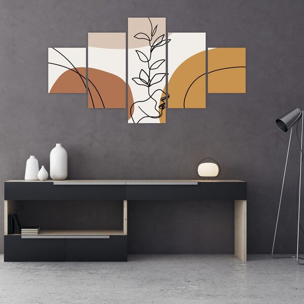 Obraz - Kształty Boho (125x70 cm)