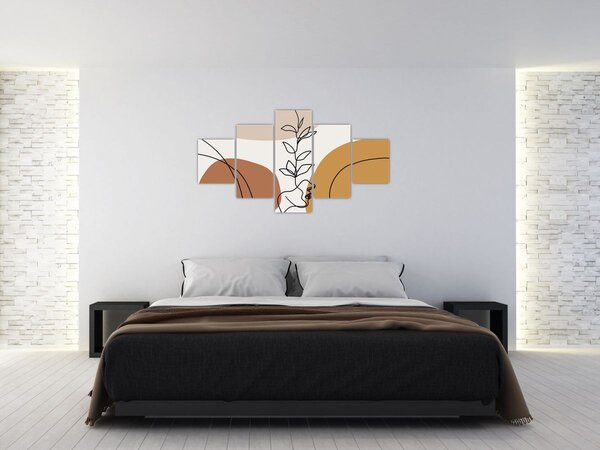 Obraz - Kształty Boho (125x70 cm)
