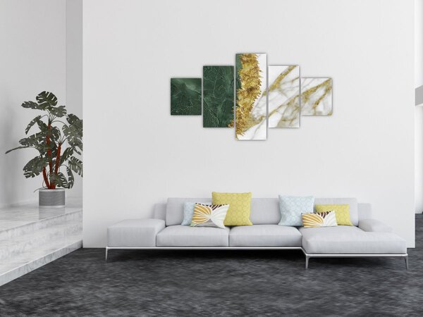 Obraz - Zielony marmur N⁰1 (125x70 cm)