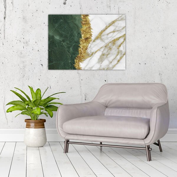 Obraz - Zielony marmur N⁰1 (70x50 cm)