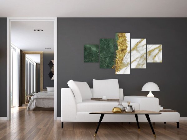 Obraz - Zielony marmur N⁰1 (125x70 cm)