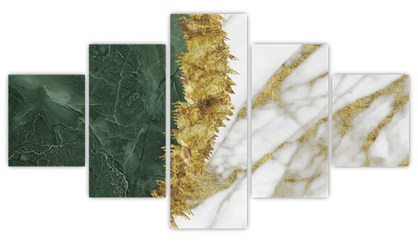 Obraz - Zielony marmur N⁰1 (125x70 cm)