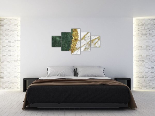 Obraz - Zielony marmur N⁰1 (125x70 cm)