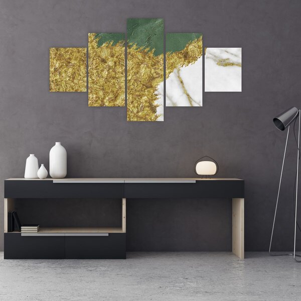 Obraz - Zielony marmur N⁰2 (125x70 cm)