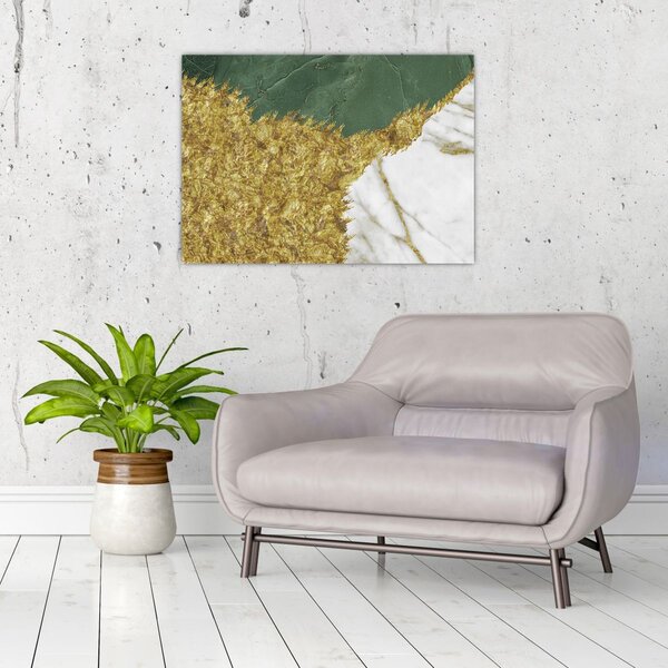 Obraz - Zielony marmur N⁰2 (70x50 cm)