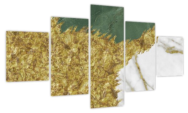 Obraz - Zielony marmur N⁰2 (125x70 cm)