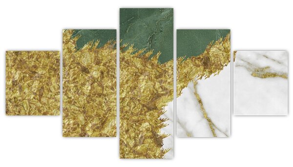 Obraz - Zielony marmur N⁰2 (125x70 cm)
