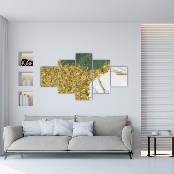 Obraz - Zielony marmur N⁰2 (125x70 cm)
