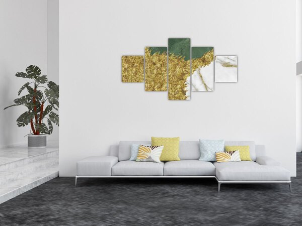 Obraz - Zielony marmur N⁰2 (125x70 cm)
