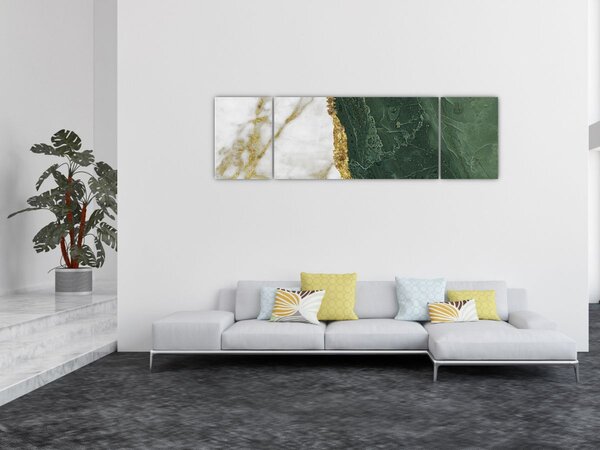 Obraz - Zielony marmur N⁰3 (170x50 cm)