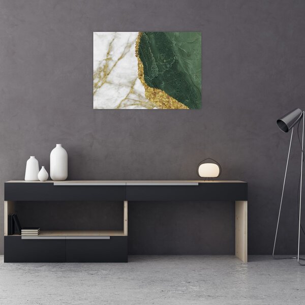 Obraz - Zielony marmur N⁰3 (70x50 cm)