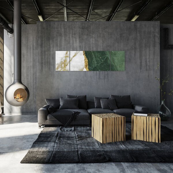 Obraz - Zielony marmur N⁰3 (170x50 cm)