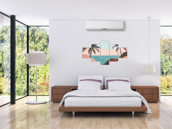Obraz - Palmy nad morzem (125x70 cm)
