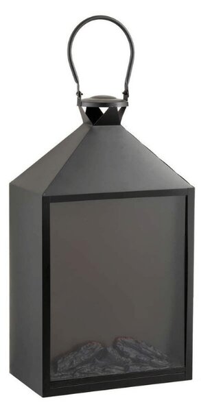 LED dekoracja latarnia COZY WARM 55x30 cm, czarna