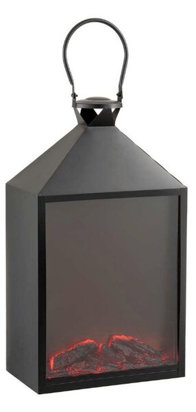 LED dekoracja latarnia COZY WARM 55x30 cm, czarna