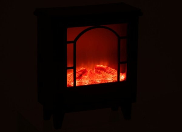 Dekoracja LED kominek COZY WARM 40x35 cm, czarny