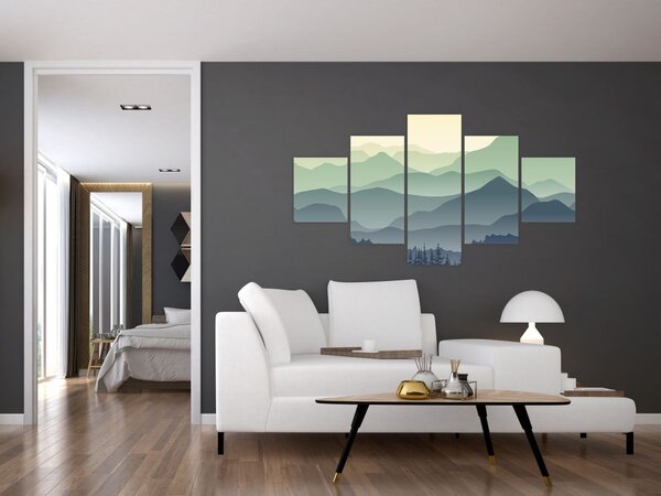 Obraz - Forest Mountain (125x70 cm)