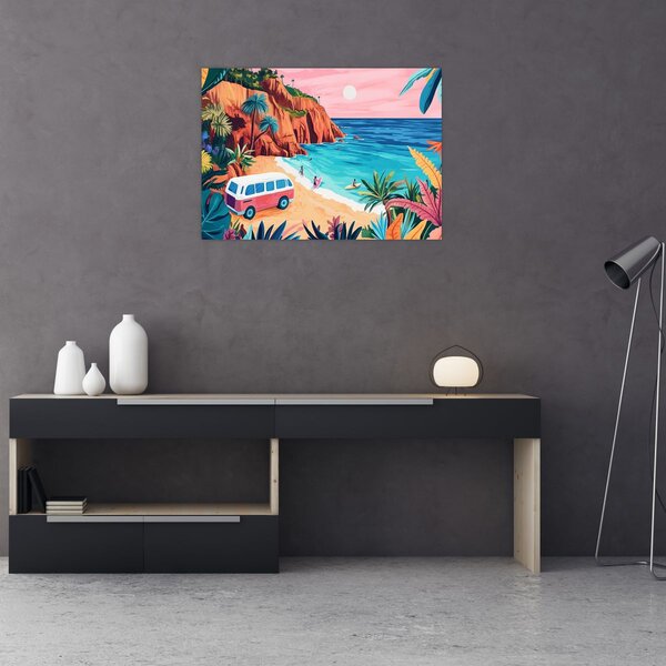 Obraz - Karawan nad oceanem (70x50 cm)