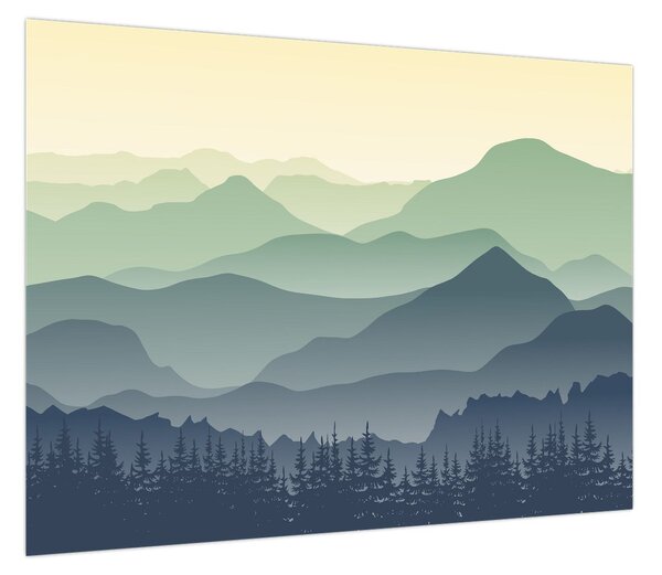 Obraz - Forest Mountain (70x50 cm)