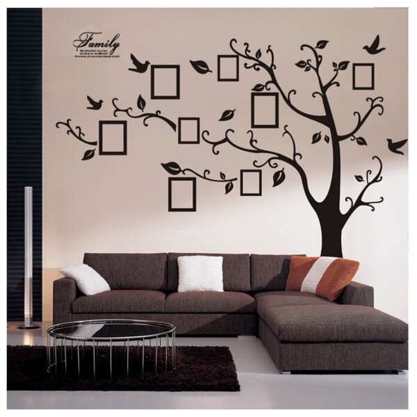 PIPPER | Naklejka na ścianę "Duże drzewo ze zdjęciami - lewe" 180x250 cm